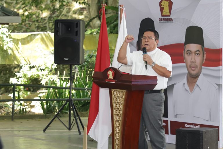 Walkot Wesly Hadiri Rakernis DPD Partai Gerindra Sumut