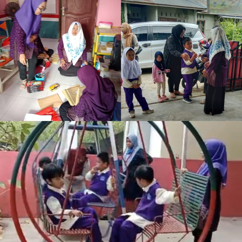 Anak-Anak PAUD Pesona Antusias Sambut Hari Pertama Sekolah