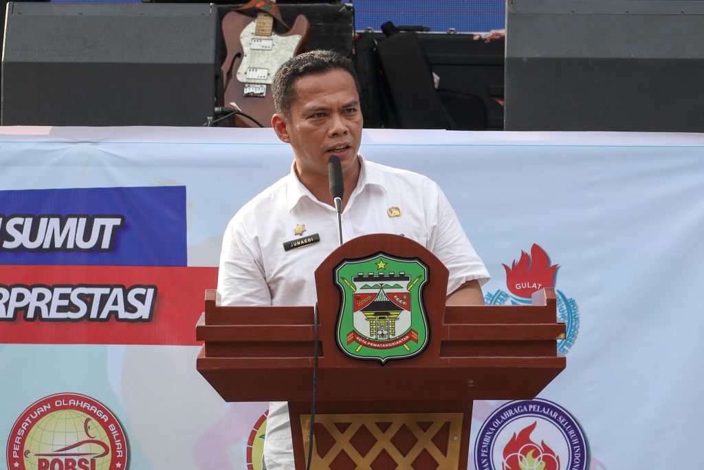 Sekda Junaedi Hadiri Acara Pelantikan KONI Pematangsiantar