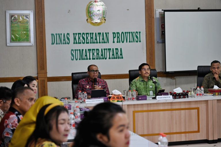 Sekdaprov Kunjungi Dinas Kesehatan Sumut