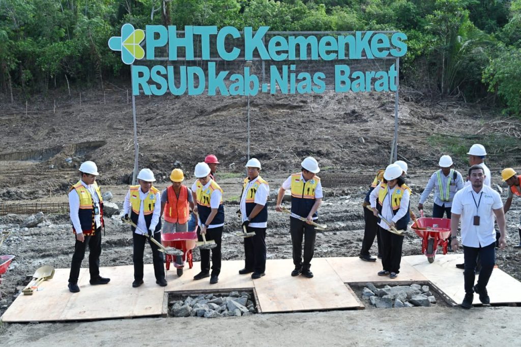Wagub Sumut Bersama Menkes Groundbreaking RSUD Pratama Nias Barat