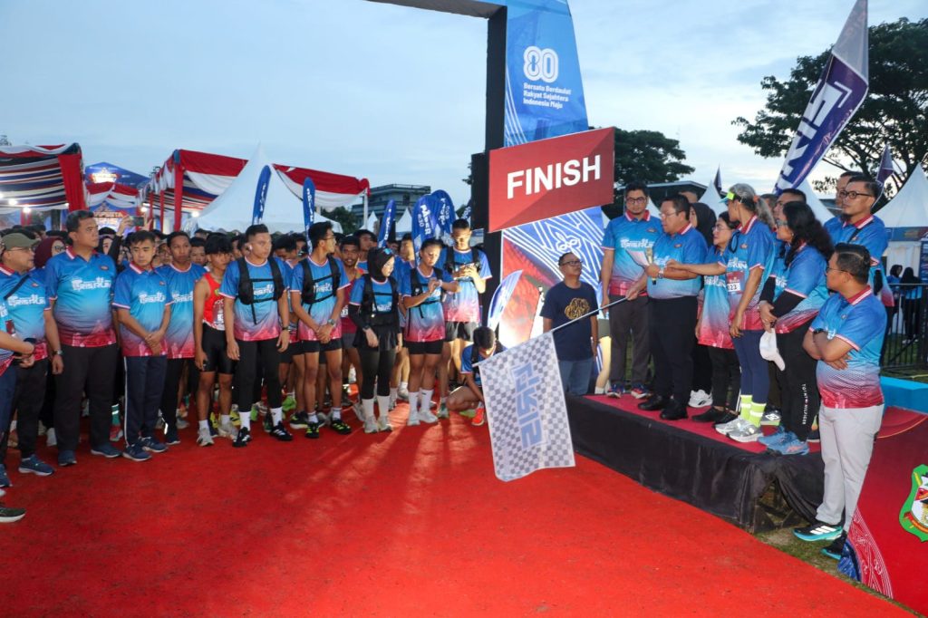 Pemko dan BI Siantar Lepas Ribuan Peserta Fun Run Marpesta Qris