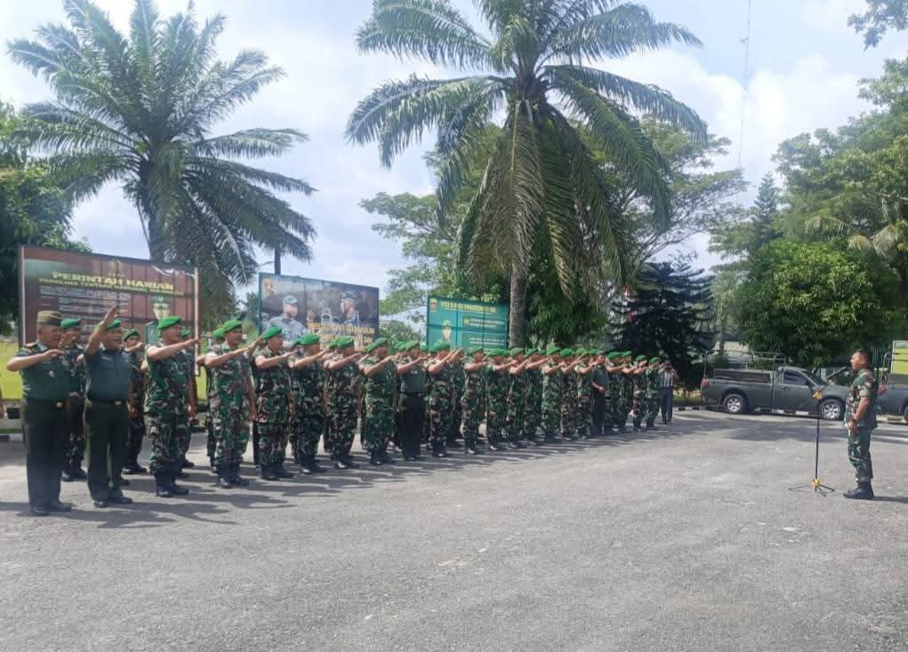 Pesan Hangat Dandim 0208Asahan Saat Lepas Prajurit Cuti