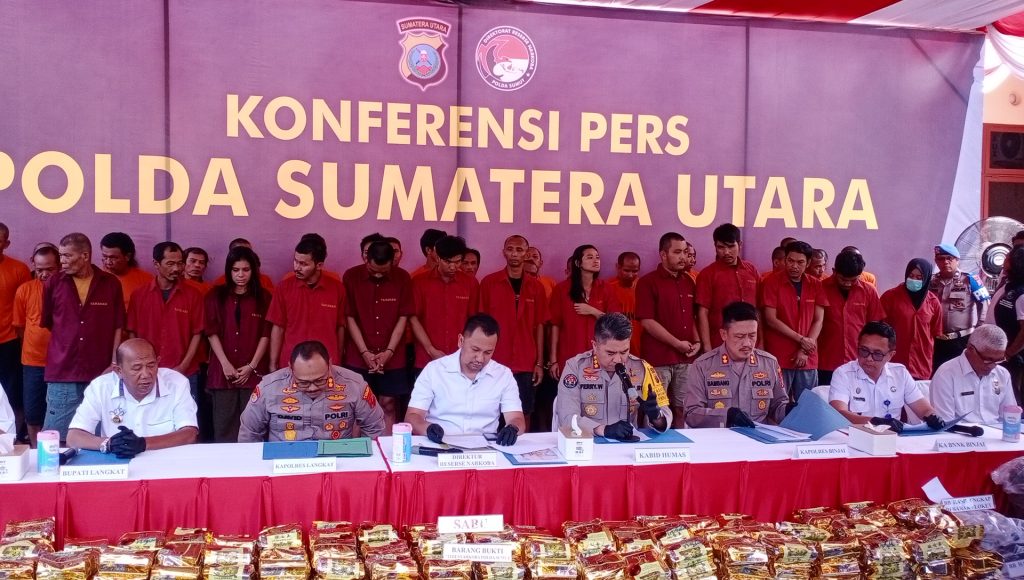 Polda Sumut Bongkar 429 Kasus Narkoba