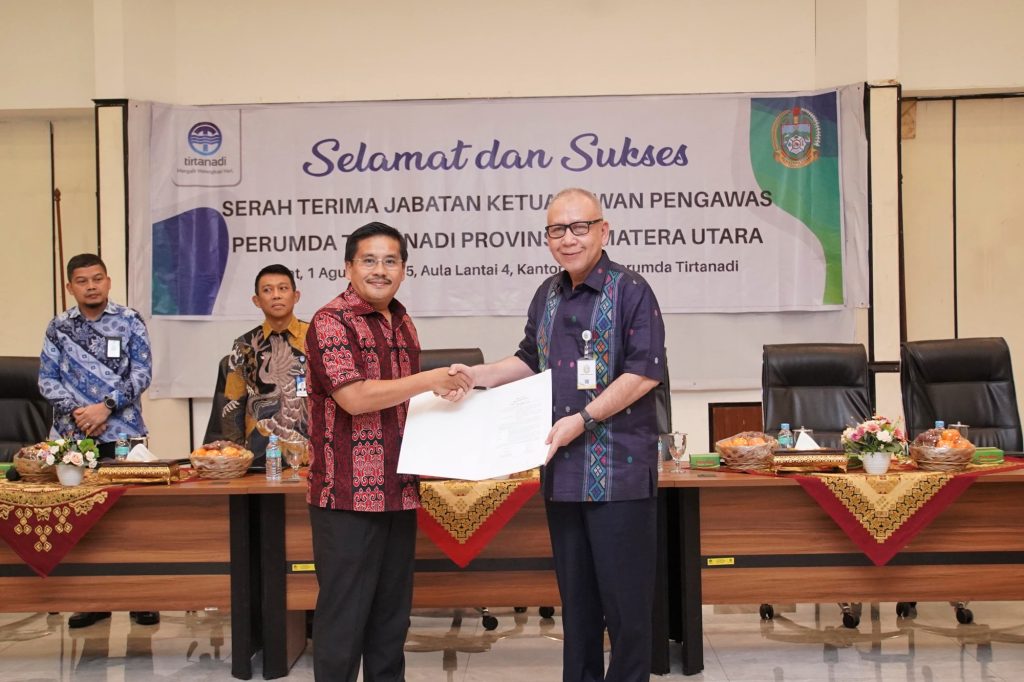 Sertijab Ketua Dewas Perumda Tirtanadi