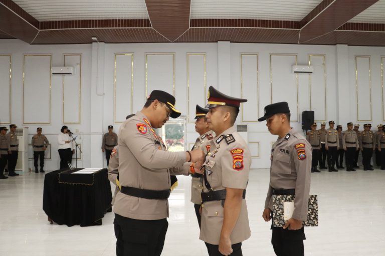 Kapolres Langkat Pimpin Sertijab Kasat Lantas Yang Baru