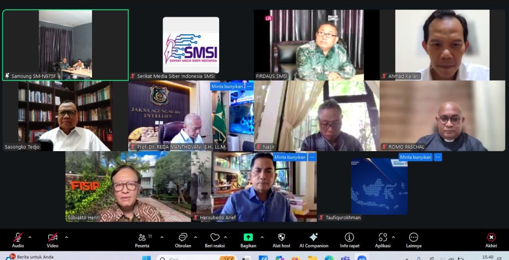 SMSI Gelar Rapat Bersama Dewan Pembina dan Dewan Pakar