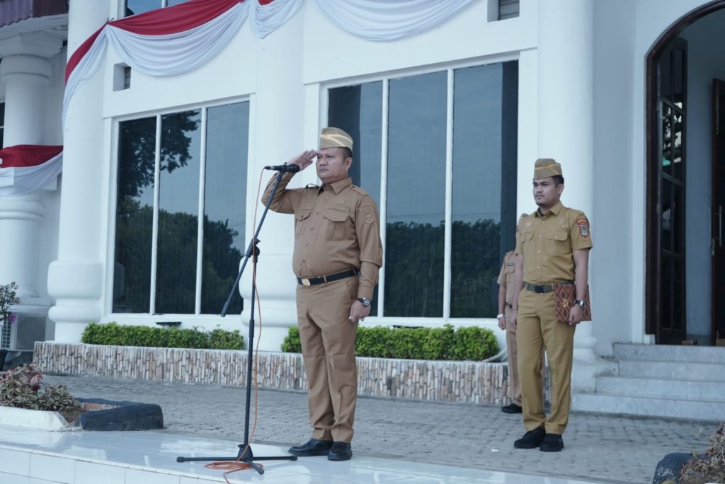 Wabup Asahan Pimpin Apel Gabungan
