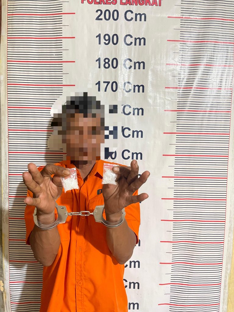 Polsek Bahorok Tangkap Pengedar Sabu dengan Barang Bukti 10,71 Gram