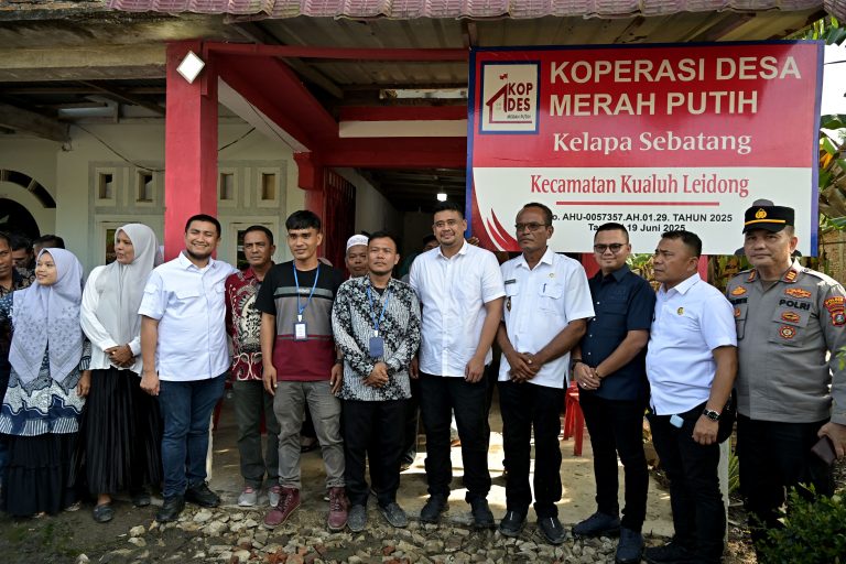 Bobby Nasution Nilai Koperasi Merah Putih Kelapa Sebatang Potensial