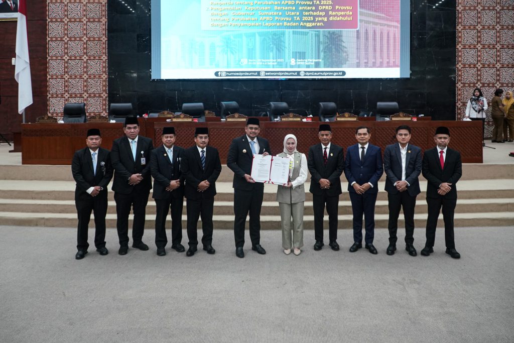 Ranperda P-APBD Sumut 2025 Disetujui