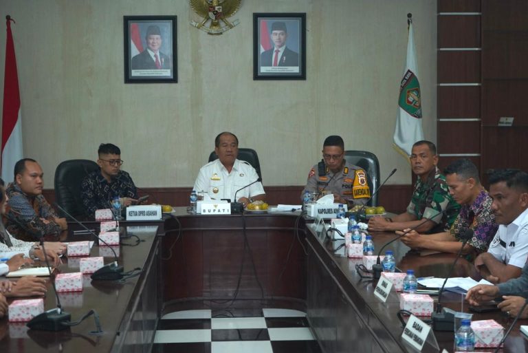 Bupati Asahan Pimpin Rakor Lintas Sektoral Jelang Nataru dan Operasi Lilin