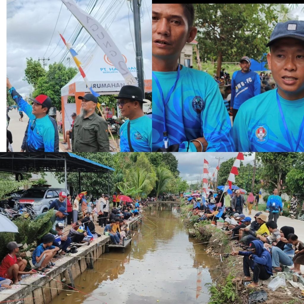 Lomba Mancing HUT Desa Pal 9 Sukses Digelar