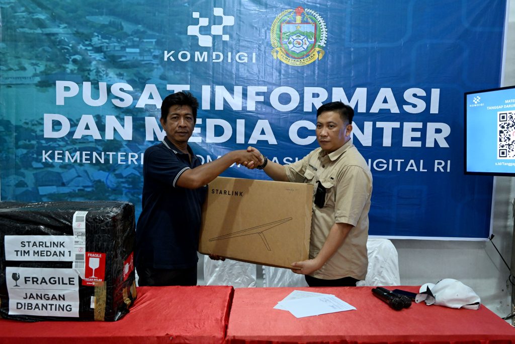 Pemprov Sumut Segera Salurkan Hibah Starlink Komdigi ke Daerah Bencana Banjir dan Longsor