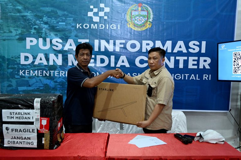 Pemprov Sumut Segera Salurkan Hibah Starlink Komdigi ke Daerah Bencana Banjir dan Longsor