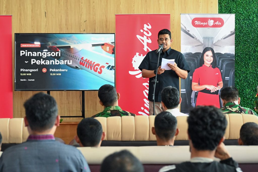 Bobby Nasution Resmikan Rute Pinangsori–Pekanbaru