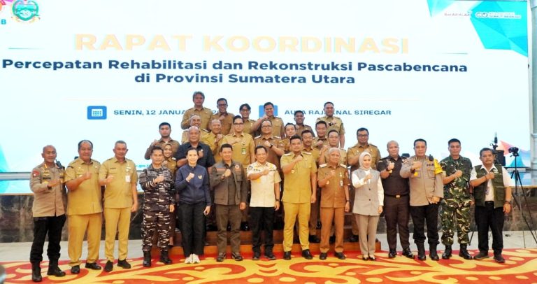 Percepatan Rehabilitasi dan Rekonstruksi Pasca Banjir di Sumut