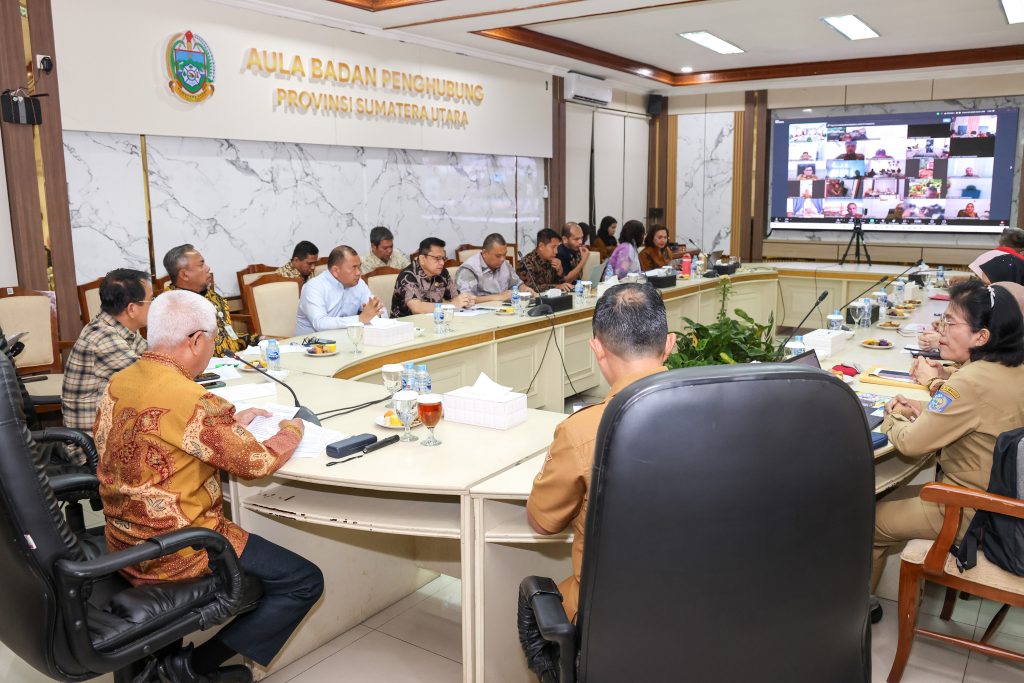 Wagub Surya Ikuti Rapat Percepatan Rehabilitasi