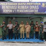 Walkot Wesly dan Dandenpom I1 Siantar Sambut Kunker Danpusposmad