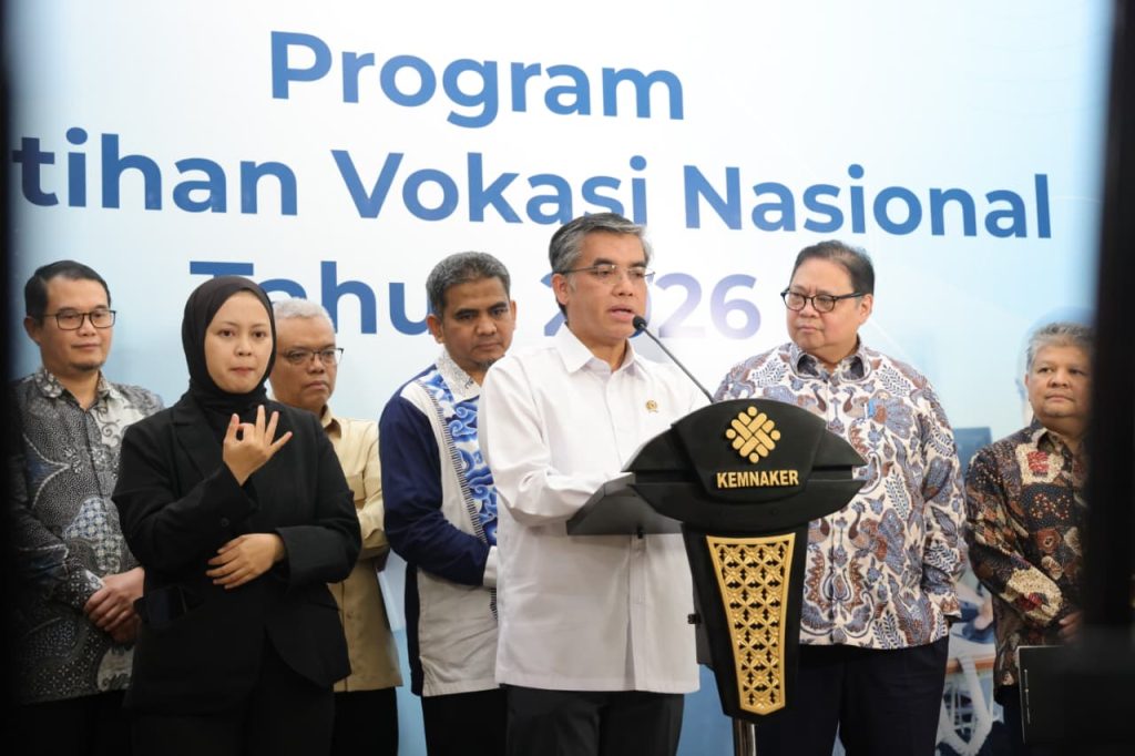 Kemnaker Siapkan 20.000 Kuota Pelatihan Vokasi Nasional 2026 Batch 1