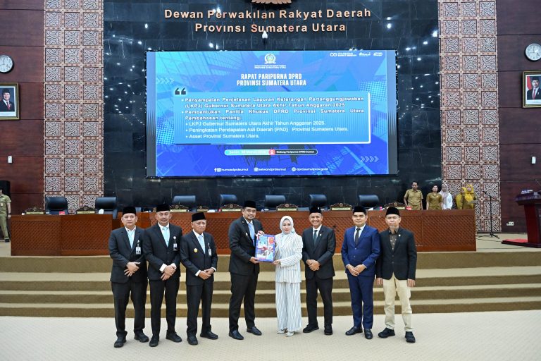 Bobby Nasution Sampaikan LKPJ 2025 ke DPRD