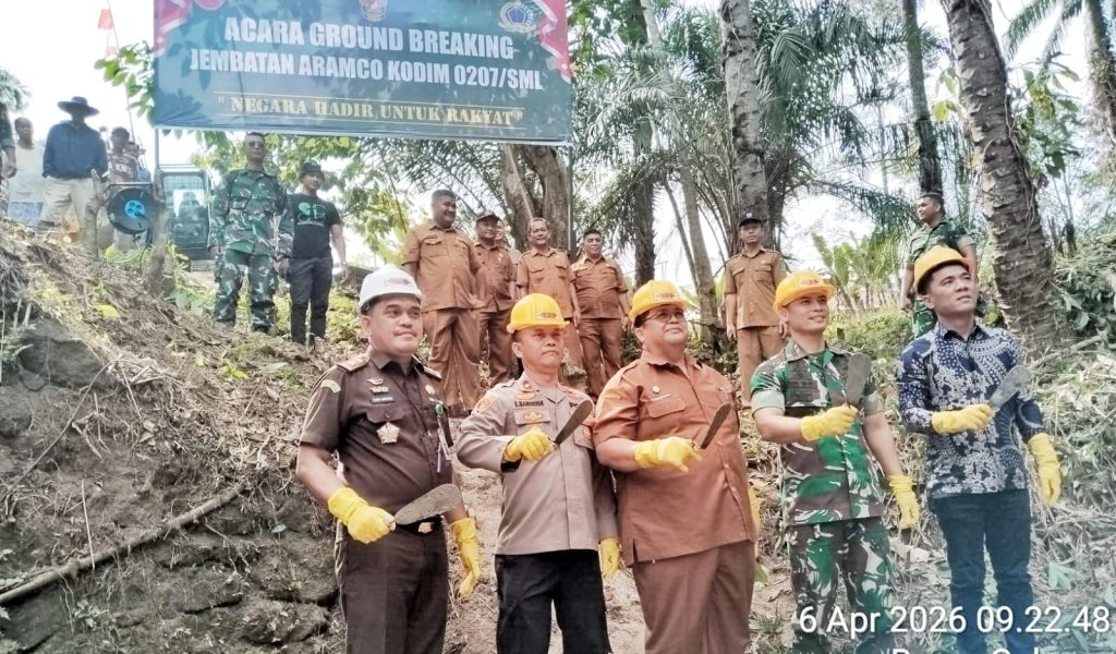 Groundbreaking Jembatan di Nagori Bosar Galugur